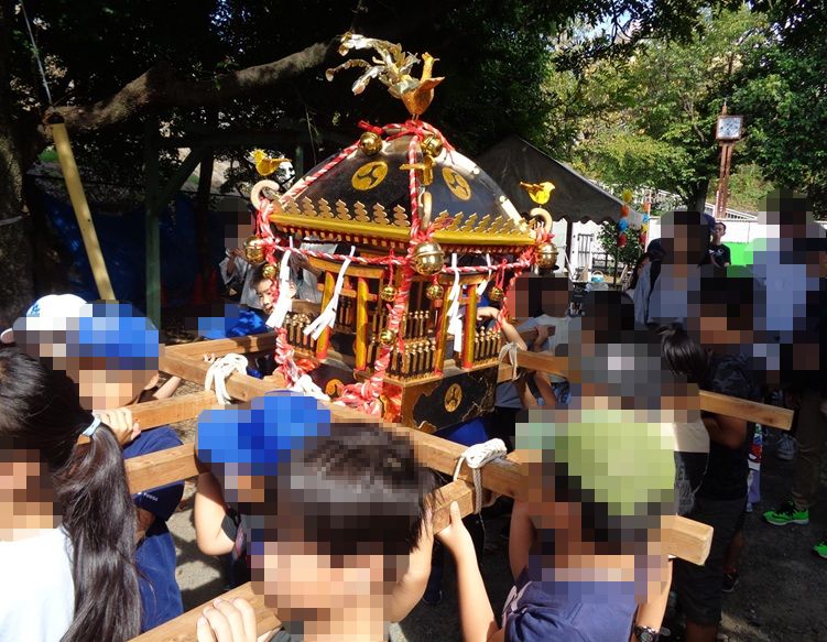 【田】南田園二丁目三丁目秋祭り：地域のお祭りに参加しました